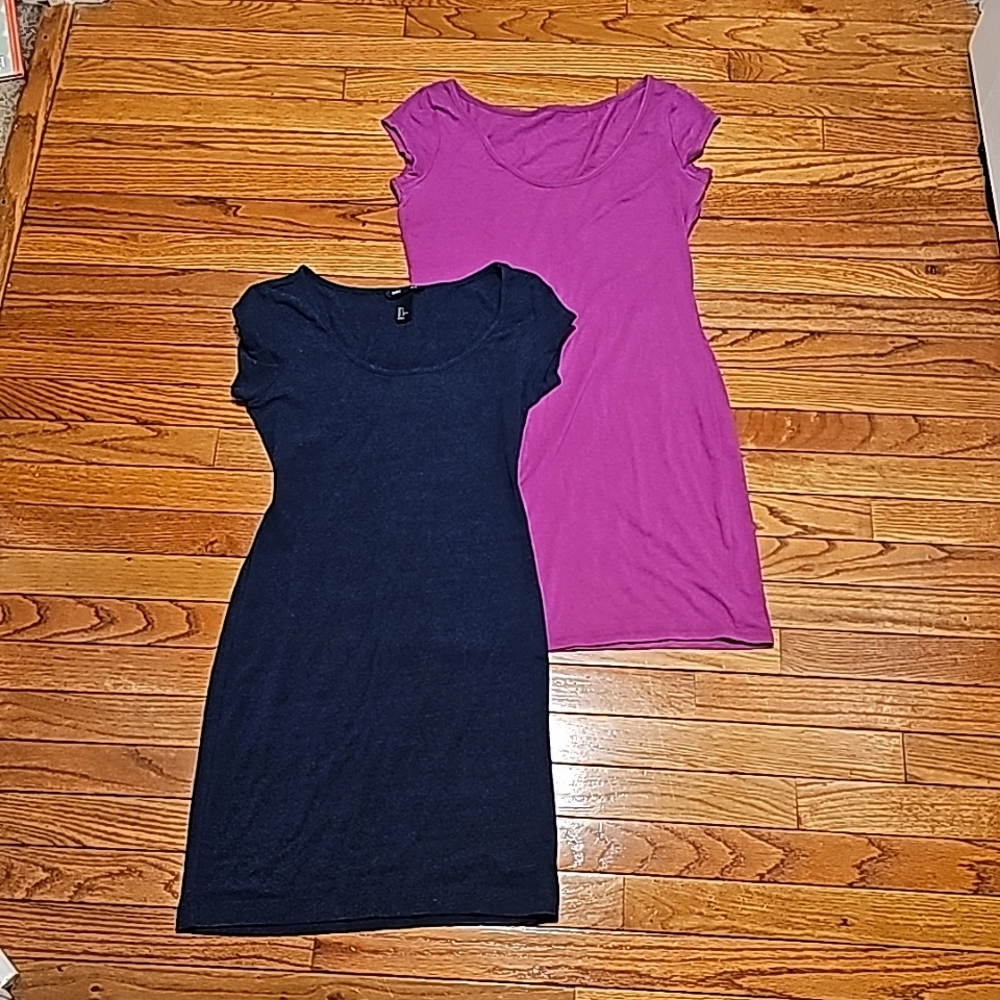 Two cotton mini dresses - size small. Victoria's Secret & H&M